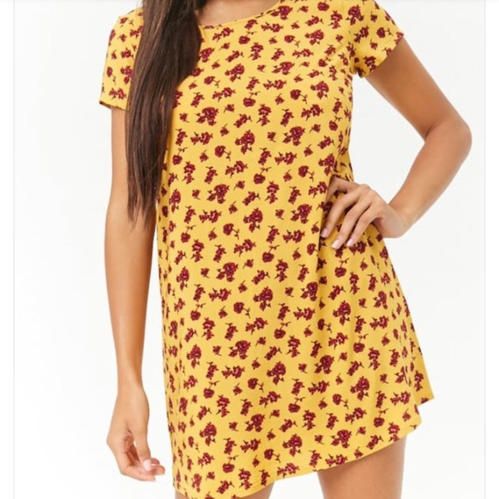 Floral Print Shift Dress